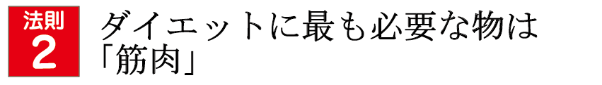 ダイエットに最も必要なものは「筋肉」